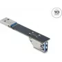 USB Type-A lyties keitiklio adapteris DELOCK 67422, Type-A į Type-A, juodas