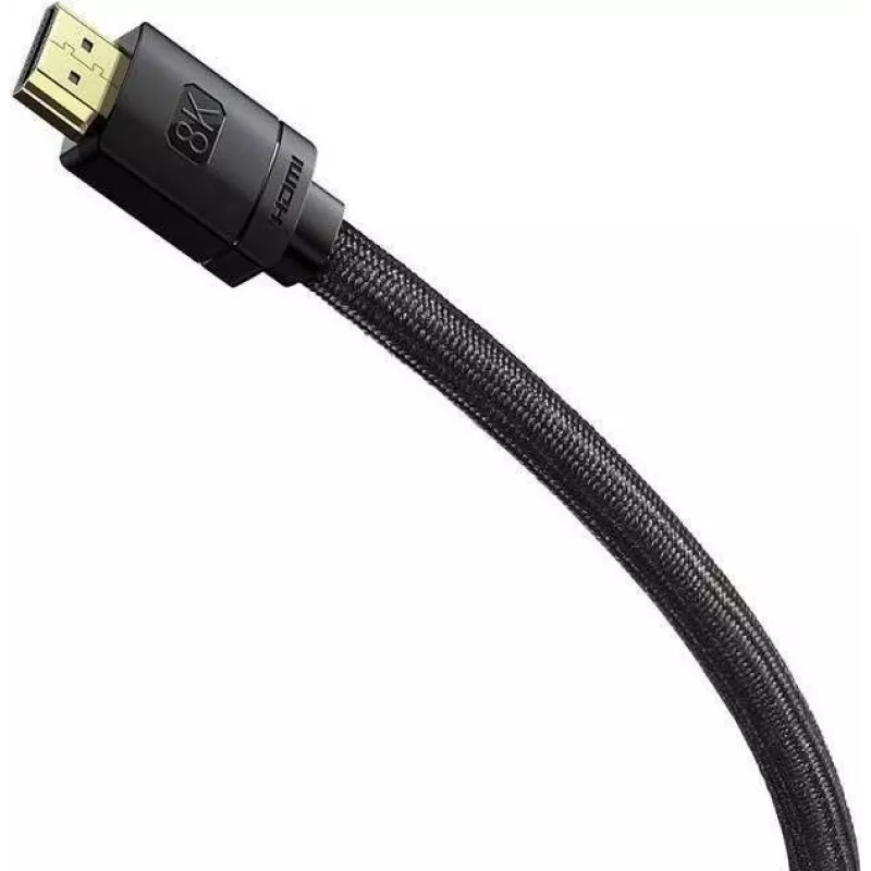 HDMI laidas Baseus CAKGQJ01 2 m, HDMI Type A vyriškas–vyriškas, HDMI 2.1, juoda/sidabrinė