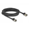 Tinklo kabelis DeLOCK RJ45 Cat.8.1 F/FTP plonas Pro 5 m juodas