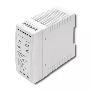 Qoltec DIN bėgio maitinimo šaltinis | 60 W | 12 V | 5 A | Baltas | Plonas