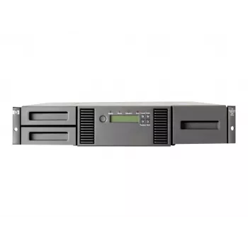 Hewlett Packard Enterprise HPE StorageWorks MSL2024 - juostinė biblioteka - LTO Ultrium - maksimalus įrenginių skaičius: 2 - stovo - montuojama į stovą - 2U - brūkšninių kodų skaitytuvas - skirtas ProLiant DL120