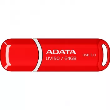 USB atmintinė ADATA DashDrive UV150 64 GB, USB Type-A 3.2 Gen 1, raudona, dangtelio dizainas