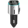 FM siųstuvas 4smarts 456201 Cigar lighter Juoda Sidabrinė AM FM Bluetooth