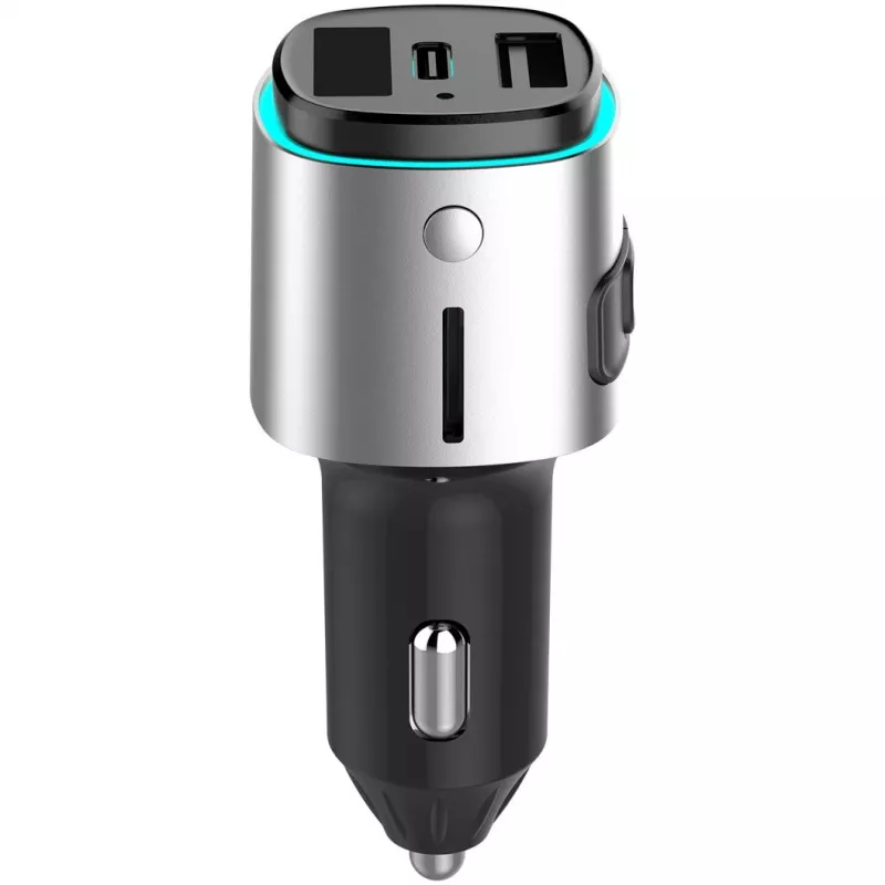 FM siųstuvas 4smarts 456201 Cigar lighter Juoda Sidabrinė AM FM Bluetooth