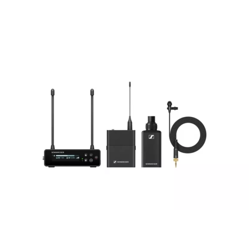 Sennheiser EW-DP ENG SET (R1-6) - kameros rinkinys su ant bato tvirtinamu siųstuvu ir miniatiūriniu siųstuvu su ME 2 mikrofonu, 520–576 MHz