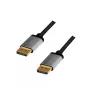 DisplayPort kabelis LogiLink CDA0101 2 m juodas pilkas