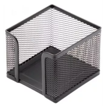 Note paper box Forpus , 9.5x9.5cm, Juoda, perforated metal 1005-008