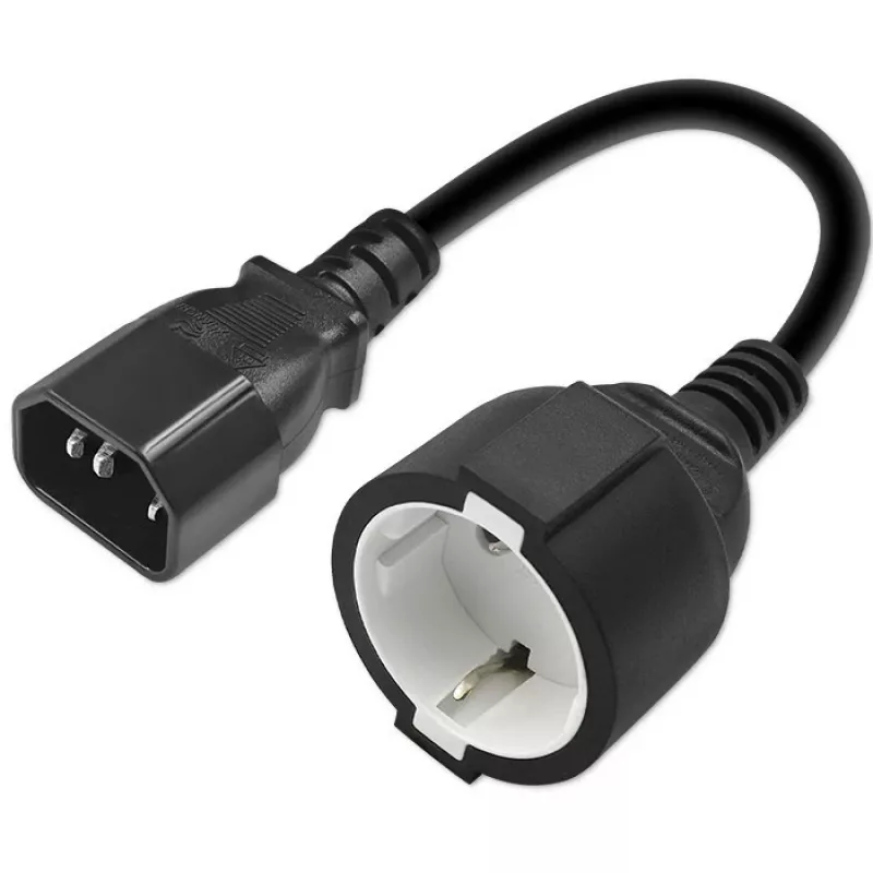 Maitinimo adapteris QOLTEC 53906 iš IEC 320 C14 į SCHUKO 16A 250V