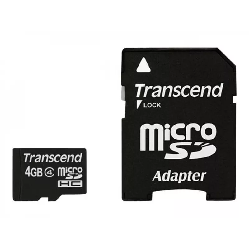 „Flash“ atmintis Transcend 4 GB microSDHC Class 4 TS4GUSDHC4