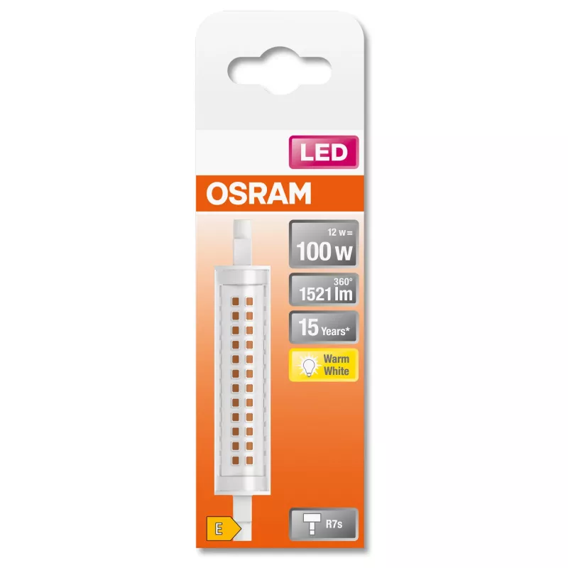 LEDvance Osram plonas LINE LED lemputė 12 W R7s 1521 lm 2700 K