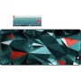 Klaviatūra Sharkoon SKILLER SGK50 S3 Design Bundle D1 pilkai žalia raudona — laidinė žaidimų klaviatūra, kompaktiškas išdėstymas