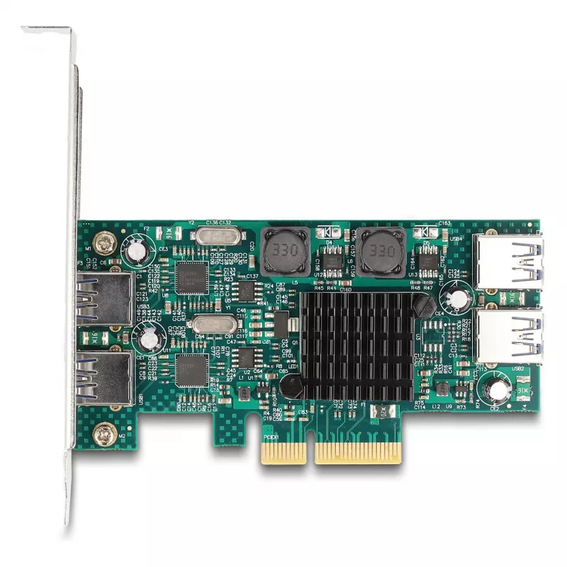 DeLOCK PCI Express x4 kortelė 2 x USB 5 Gbps Type-A 2 x vidinis USB