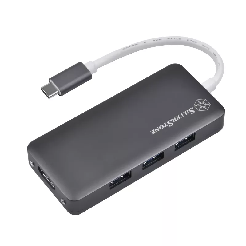 SilverStone SST-EP14C - USB 3.1 Type-C Gen1 į HDMI, 3x USB 3.1 Gen 1 Type-A, 1x USB 3.1 Gen 1 Type-C (PD 2.0 krovimas) (SST-EP14C)