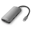 Daugiafunkcis adapteris Sharkoon USB 3.0 Type C 3.2 Gen 1 Pilkas