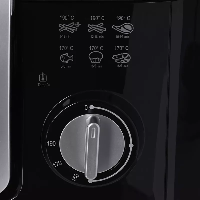 Grupinė gruzdintuvė Mesko Home MS 4908 Viena 2,5 L 1800 W Juoda Pilka
