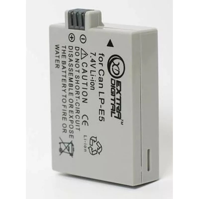 Baterija extra digital LP-E5 7,2 V 1800 mAh, skirta „Canon“ fotoaparatams