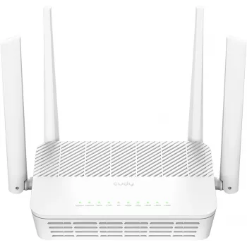 Belaidis maršrutizatorius Cudy AX3000 (Wi‑Fi 6 dviejų juostų 2,4/5 GHz, Gigabit Ethernet, 4x LAN, 2402+574 Mbps)