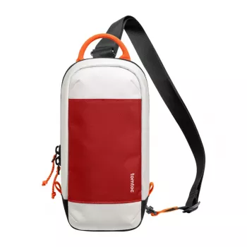 Nešiojimo dėklas Tomtoc GameOn-G49, skirtas Nintendo Switch 2, raudonas