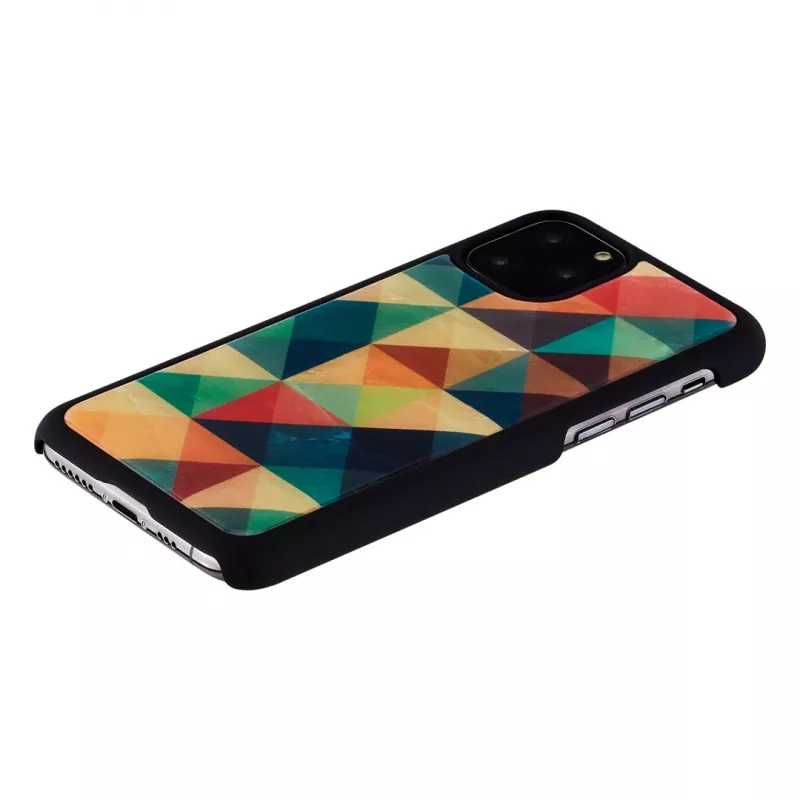 Išmaniojo telefono dėklas „iKins“, skirtas „iPhone 11 Pro“ – mozaikinės juodos spalvos apsauginis dangtelis