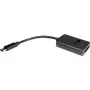 INTER-TECH adapteris M.2 į USB Type-C K-1696-P2, lizdas M.2, kištukas USB-C, 5 V, 37×54×12 mm, juodas