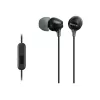Sony MDR-EX15AP, laidinis, 8 - 22000 Hz, skambučiai/muzika, 3 g, ausinės, juodos