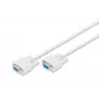 Digitus nuoseklusis jungiamasis kabelis [1x D-SUB lizdas 9 kontaktų - 1x D-SUB lizdas 9 kontaktų] 2,00 m smėlio spalvos (AK-610106-020-E)