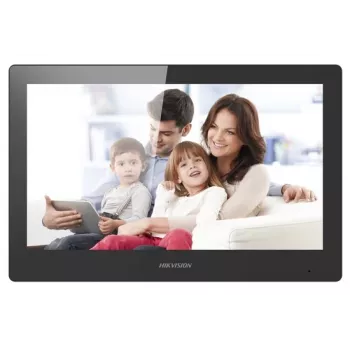 Hikvision DS-KH8520-WTE1 vaizdo domofono sistema 25.6 cm (10.1) Juoda