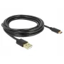 USB laidas DeLOCK 85209 USB 2.0 3 m USB A USB C Juodas
