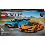 Konstruktorius LEGO Speed Champions rinkinys 77238 — Lamborghini Revuelto & Huracán STO, 607 dalys, 2 minifigūros, rekomenduojamas amžius 10+