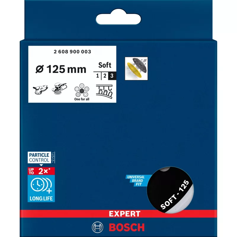 Bosch 2 608 900 003 sukamojo įrankio šlifavimo/šlifavimo reikmuo šlifavimo disko atraminė plokštė