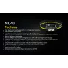 Priekiniai žibintuvėliai su dirželiu Nitecore NU40 juodas LED 2 lempos IP68