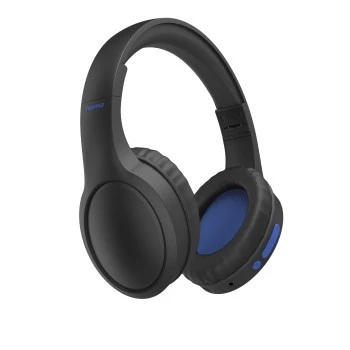 Hama 00184160 ausinės/ausinės su mikrofonu Laidinės ir belaidės Ant galvos Geriamoji/Skambučiams USB Type-C Bluetooth Juoda, Mėlyna