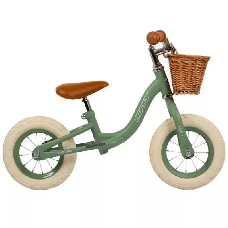 Pusiausvyros dviratis HUFFY Vintage 10 colių Žalias – HUFFY 27284W, 10 colių ratai, be pedalų mokomasis