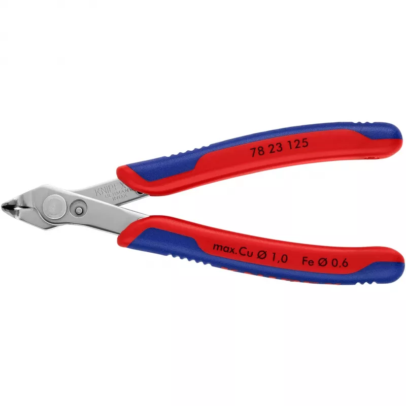 Knipex Super-Knips 78 23 125 elektronikos ir tiksliosios mechanikos pjovimo replės be kampo 125 mm