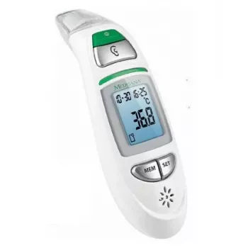 Kontaktinis termometras Medisana TM 750 — kontaktinis skaitmeninis termometras, atmintis 30, diapazonas 0–100 °C, °C/°F, LCD, baltas