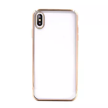Apsauginis minkštas TPU dėklas Devia, skirtas iPhone XS Max, auksinės apdailos