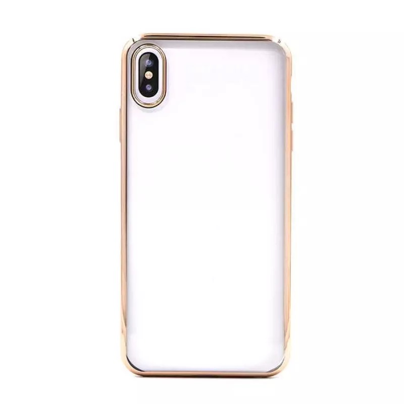 Apsauginis minkštas TPU dėklas Devia, skirtas iPhone XS Max, auksinės apdailos