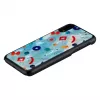 Apsauginis telefono dėklas iKins, skirtas iPhone XR — Juoda Poppin Rock dizainas
