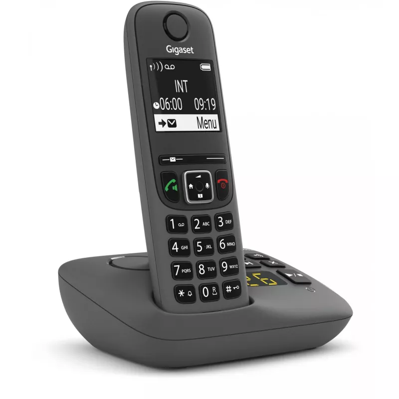 Analoginis/DECT telefonas Gigaset AE690A skambintojo ID belaidis ragelis Antracitas