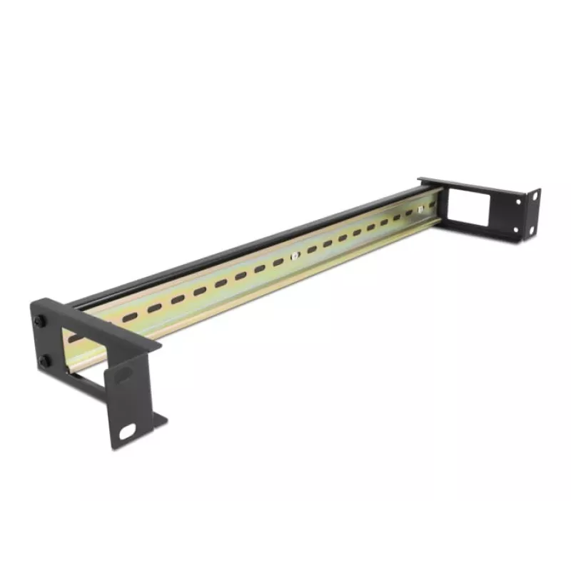 DIN bėgelio panelė DeLOCK 67031 Juoda Metalinė 19 colių 482,6 mm
