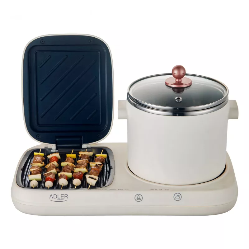 Adler 2-in-1 Breakfast Station | AD 6421 | 1320 W | 1 L | Programų skaičius 1