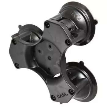 RAM Mounts Twist-Lock trigubo siurbimo pagrindas kompozitinis juodas RAP-365-224-1BU