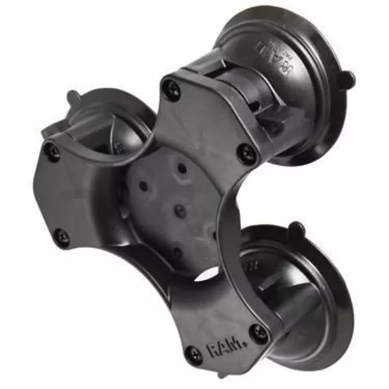 RAM Mounts Twist-Lock trigubo siurbimo pagrindas kompozitinis juodas RAP-365-224-1BU