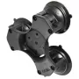 RAM Mounts Twist-Lock trigubo siurbimo pagrindas kompozitinis juodas RAP-365-224-1BU