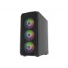 Korpusas Fury Shobo SH4F su RGB langu ir 4 ventiliatoriais MIDI kompiuteriui