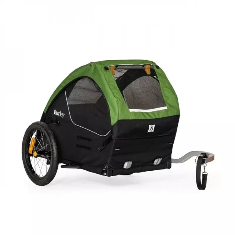 Šunų nešyklė BURLEY Tail Wagon BU-947108 — minkštas šunų gabenimo krepšys, juoda/žalia