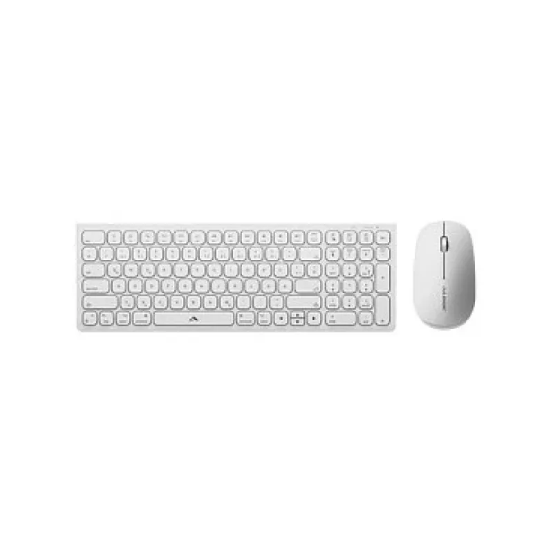 Alogic Echelon Compact USB-C BT klaviatūra German+ pelė White - Klaviatūra - USB Type C - Klaviatūra - USB Type C