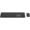 Logitech Signature Slim Combo MK950 verslui - Klaviatūros ir pelės rinkinys - 100% - pilno dydžio - belaidis - Bluetooth 5.1 LE - QWERTZ - Šveicariškas - Grafitas (920-012503)