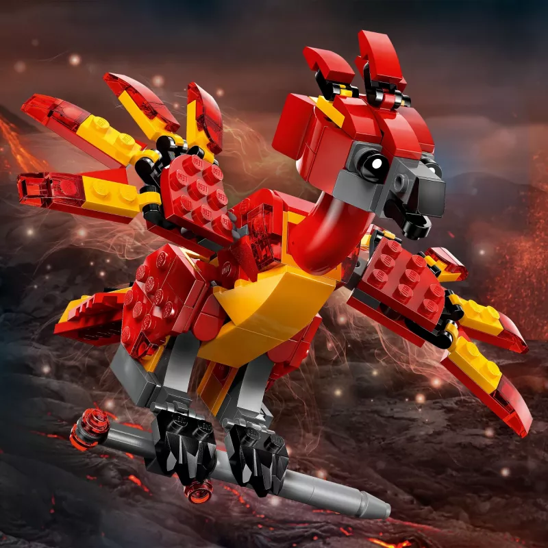 Sukonstruojamas LEGO Fawkes'as – Dumbledore Fenikso modelis 76448, 299 detalės, 160 mm aukštis, amžius 8+