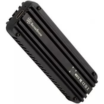 SSD korpusas Sidabrinėstone MS12 Juoda M.2